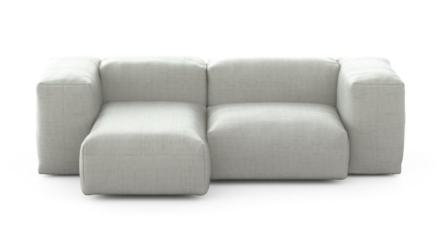 Preset two module chaise sofa - 209 x 115 - pique - light grey