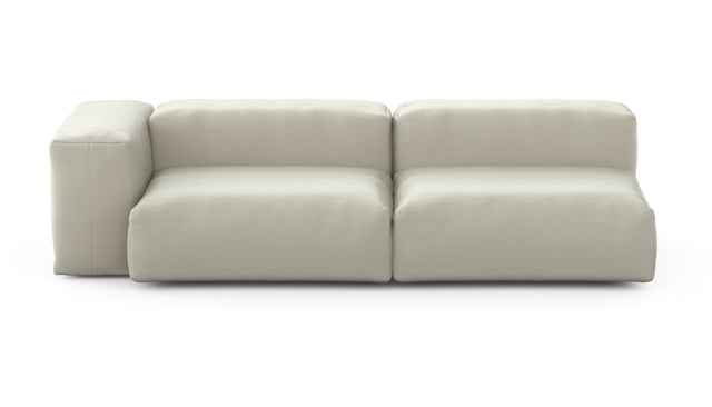 Preset two module chaise sofa - 241 x 94 - pique - beige