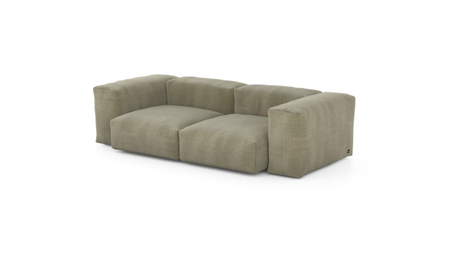 Preset two module sofa - cord velours - khaki - 230cm x 115cm