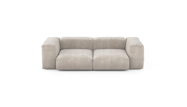 Preset two module sofa - cord velours - platinum - 230cm x 115cm