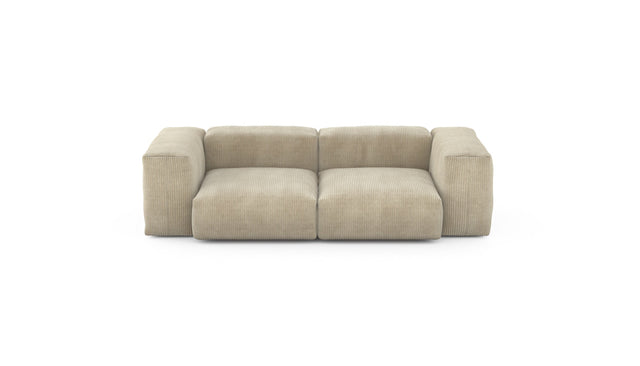 Preset two module sofa - cord velours - sand - 230cm x 115cm