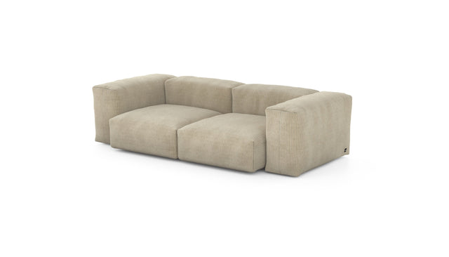 Preset two module sofa - cord velours - sand - 230cm x 115cm