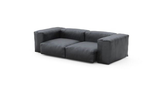 Preset two module sofa - velvet - dark grey - 230cm x 115cm