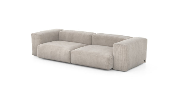 Preset two module sofa - cord velours - platinum - 272cm x 115cm