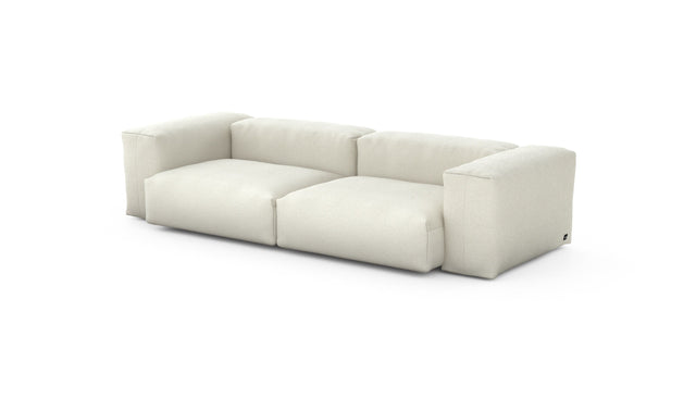 Preset two module sofa - linen - platinum - 272cm x 115cm