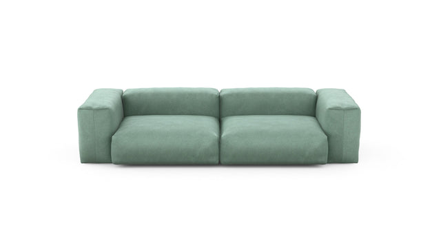 Preset two module sofa - velvet - mint - 272cm x 115cm