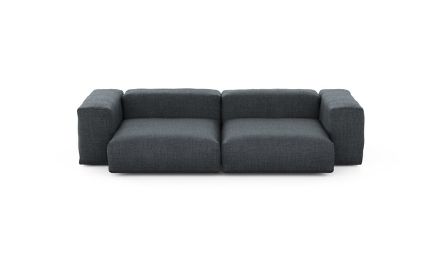 Preset two module sofa - pique - dark grey - 272cm x 136cm