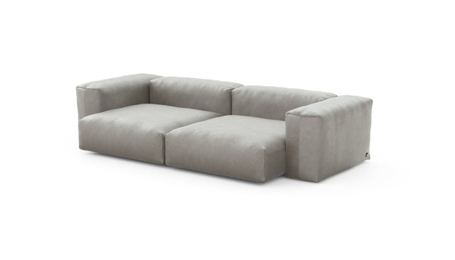 Preset two module sofa - velvet - light grey - 272cm x 136cm