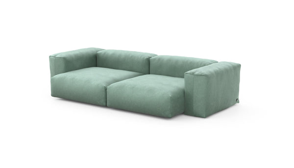 Preset two module sofa - velvet - mint - 272cm x 136cm