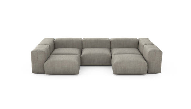 Preset u-shape sofa - pique - stone - 314cm x 199cm