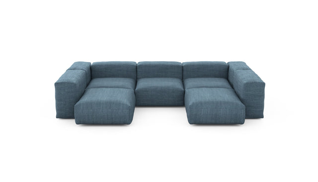 Preset u-shape sofa - pique - dark blue - 314cm x 220cm