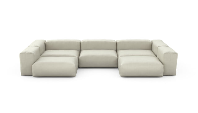 Preset u-shape sofa - pique - beige - 377cm x 199cm