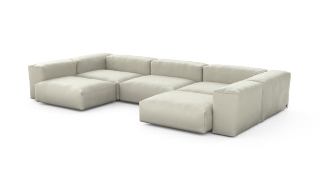 Preset u-shape sofa - pique - beige - 377cm x 199cm