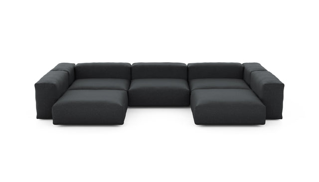 Preset u-shape sofa - linen - anthracite - 377cm x 220cm