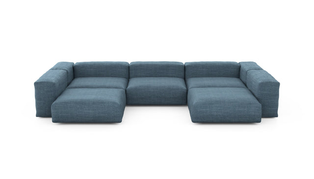 Preset u-shape sofa - pique - dark blue - 377cm x 220cm