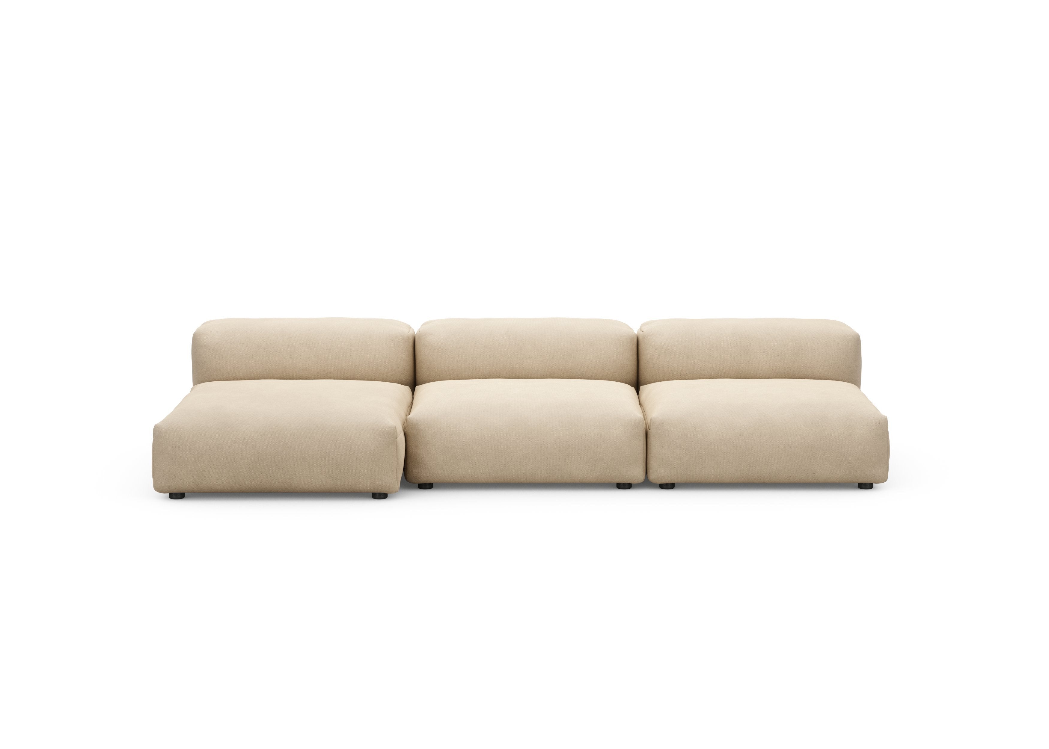 vetsak®-Three Seat Sofa L Canvas sand