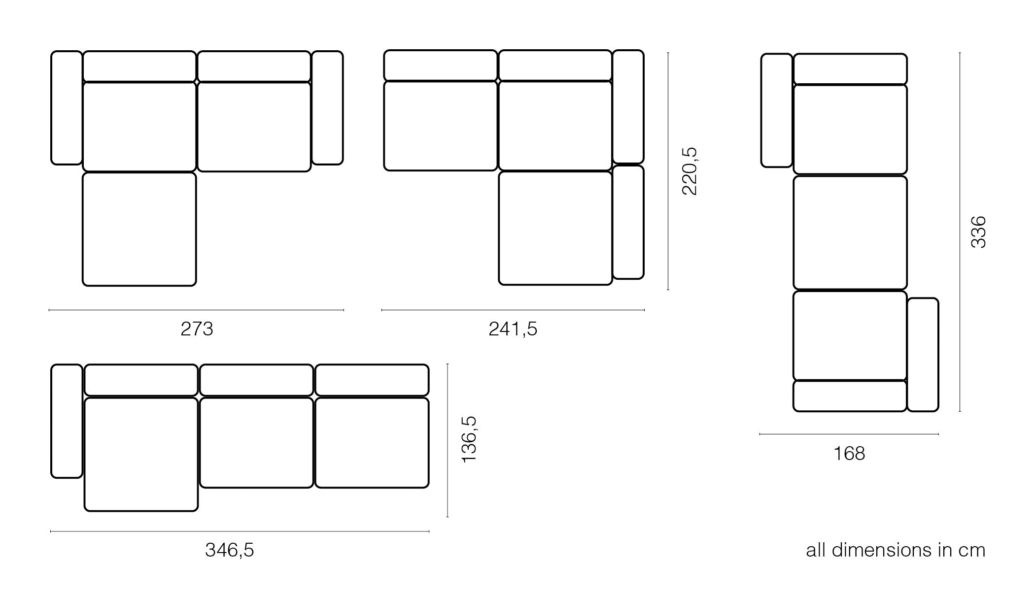 vetsak®-Corner Sofa L Knit beige