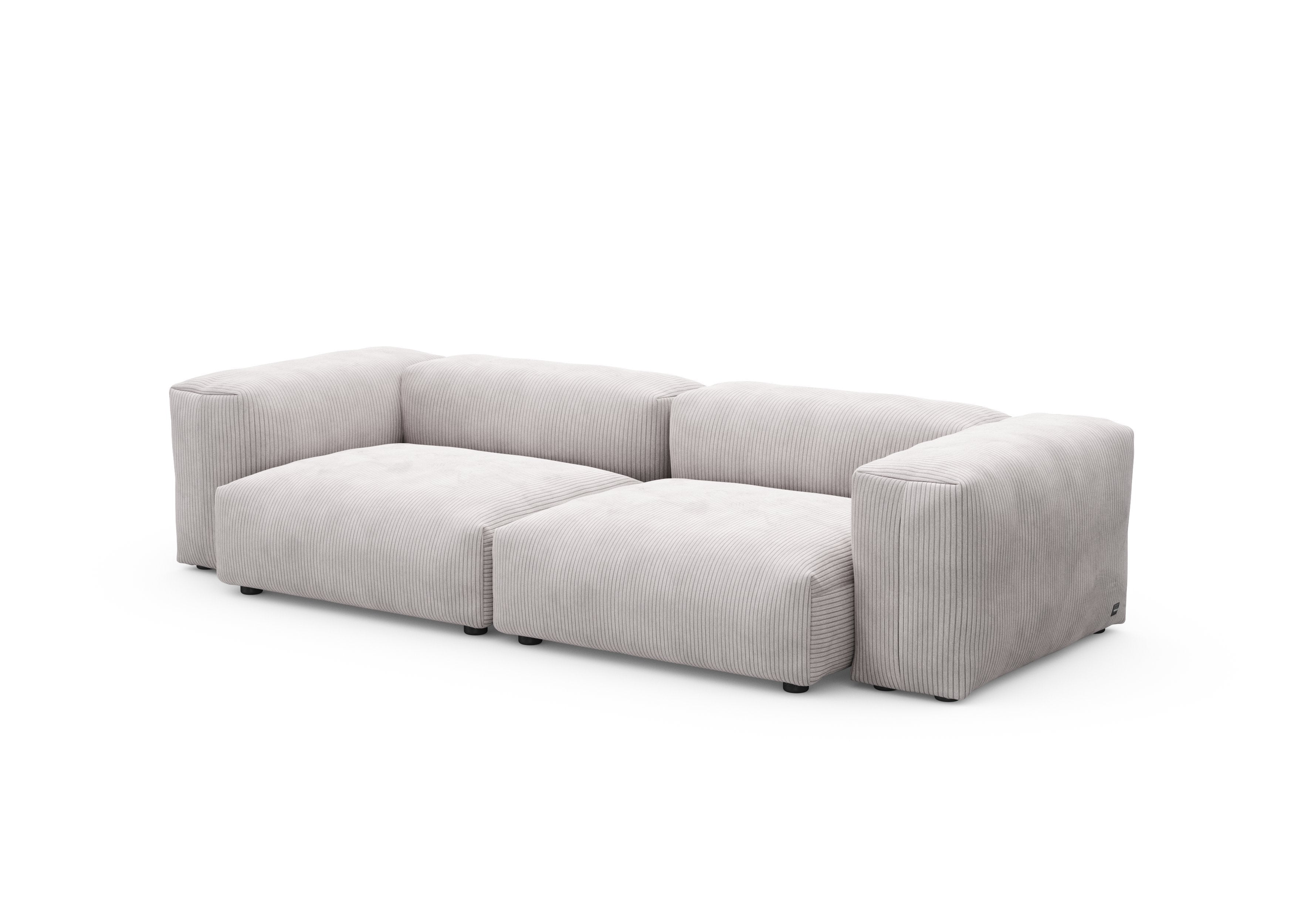 vetsak®-Two Seat Sofa M Cord Velours platinum