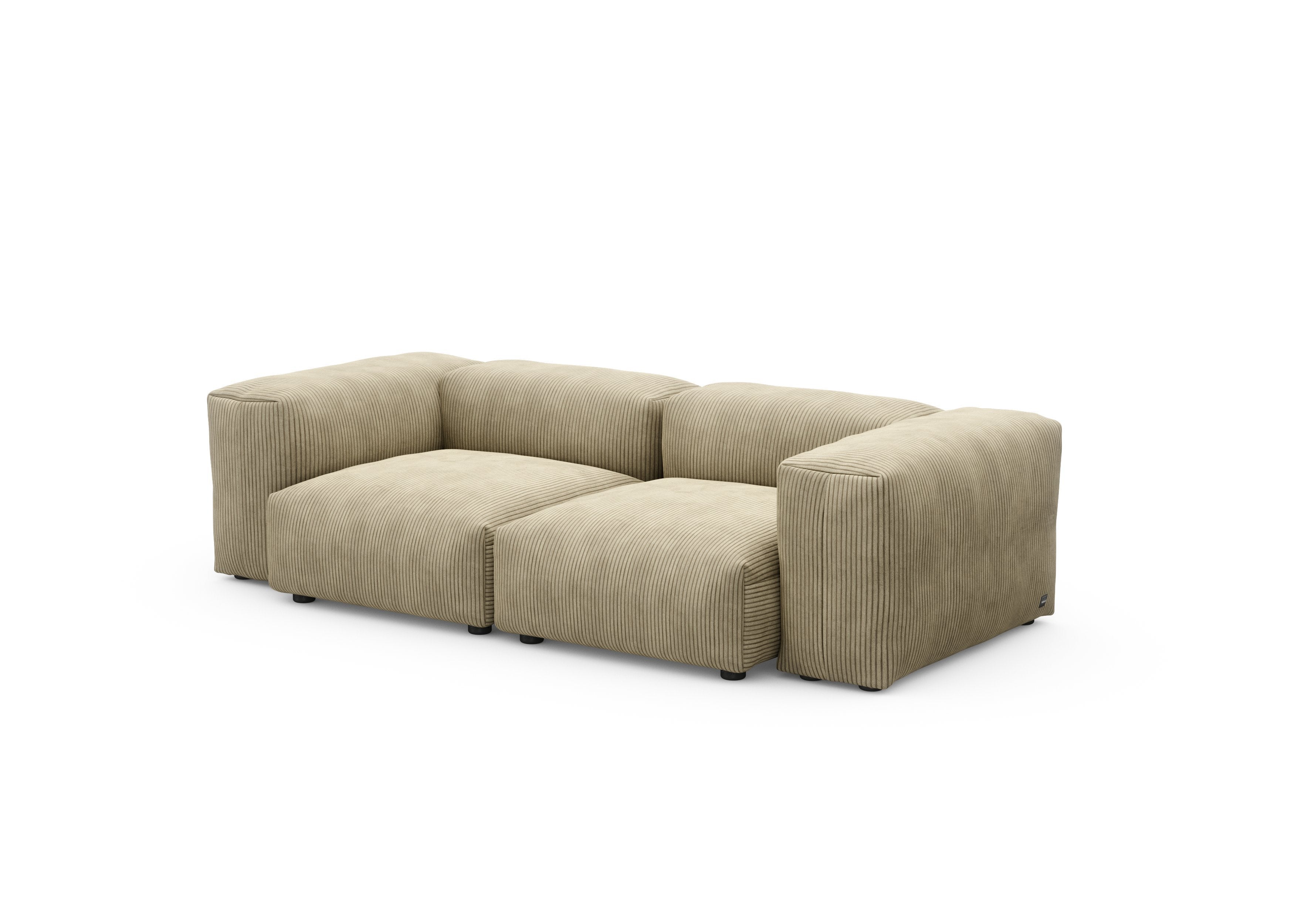 vetsak®-Two Seat Sofa S Cord Velours khaki