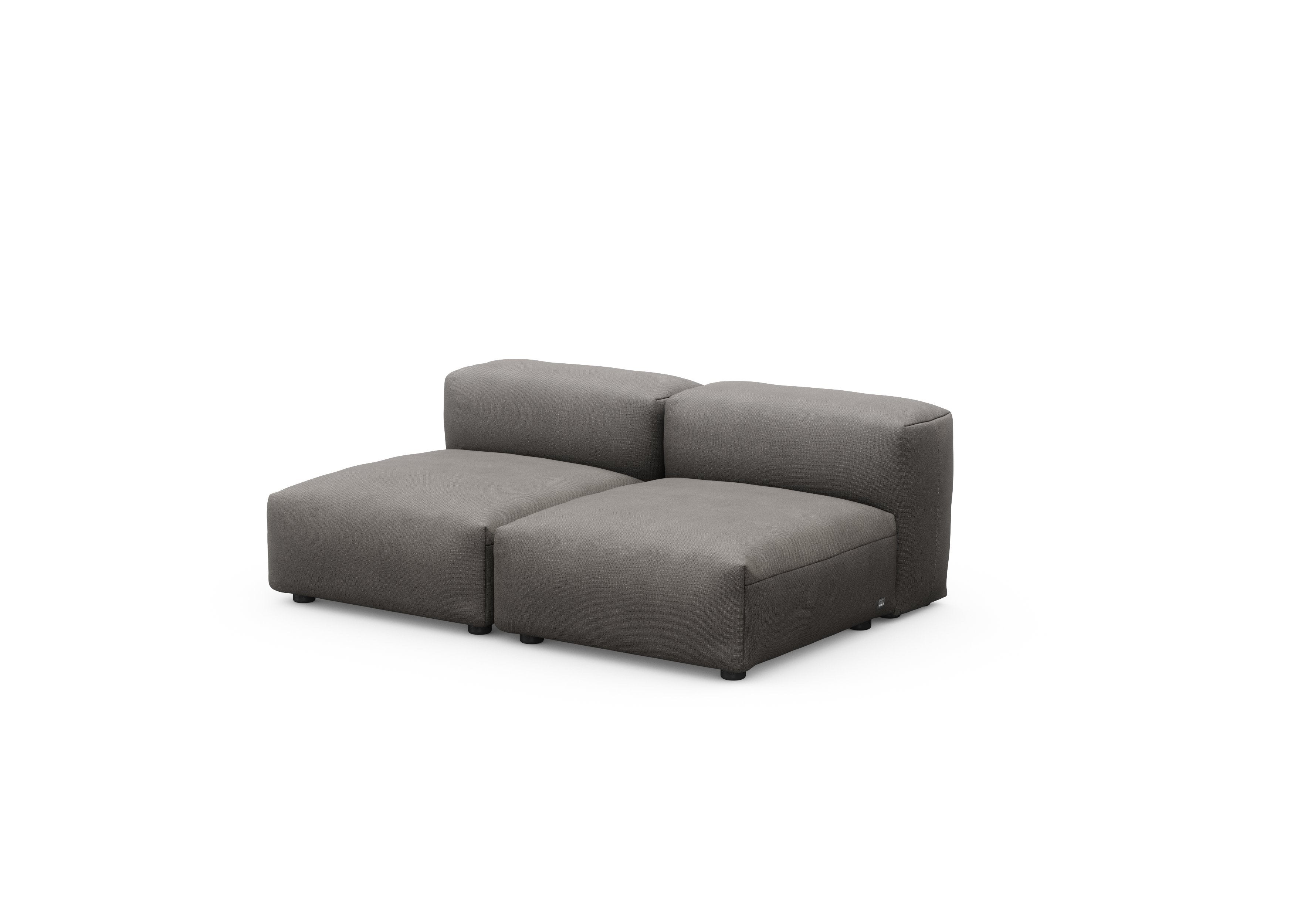 vetsak®-Two Seat Lounge Sofa S Canvas dark grey